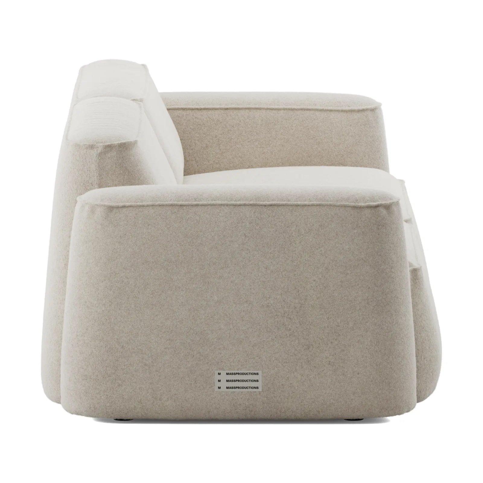 Divano Patch 2,5 posti, Spiral 21 Chalk Massproductions