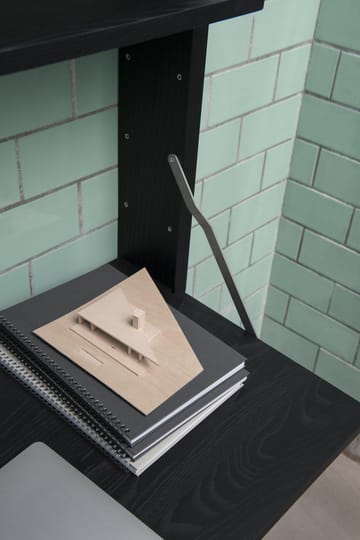 Mensola da parete con scrivania Gridlock – M1-A4-0-D - Frassino tinto nero - Massproductions