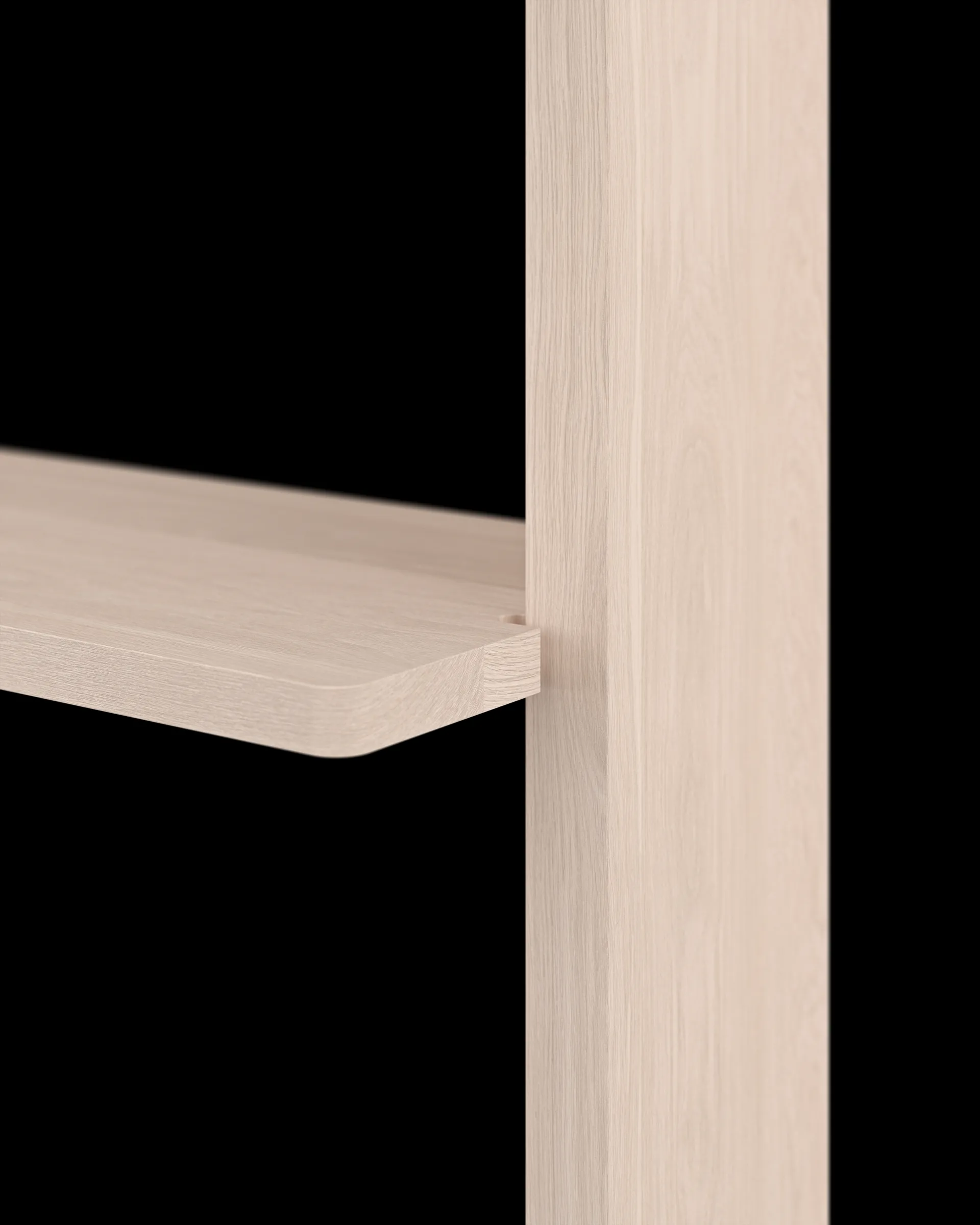 Mensola da parete Gridlock – T2-A12-0, Frassino naturale Massproductions