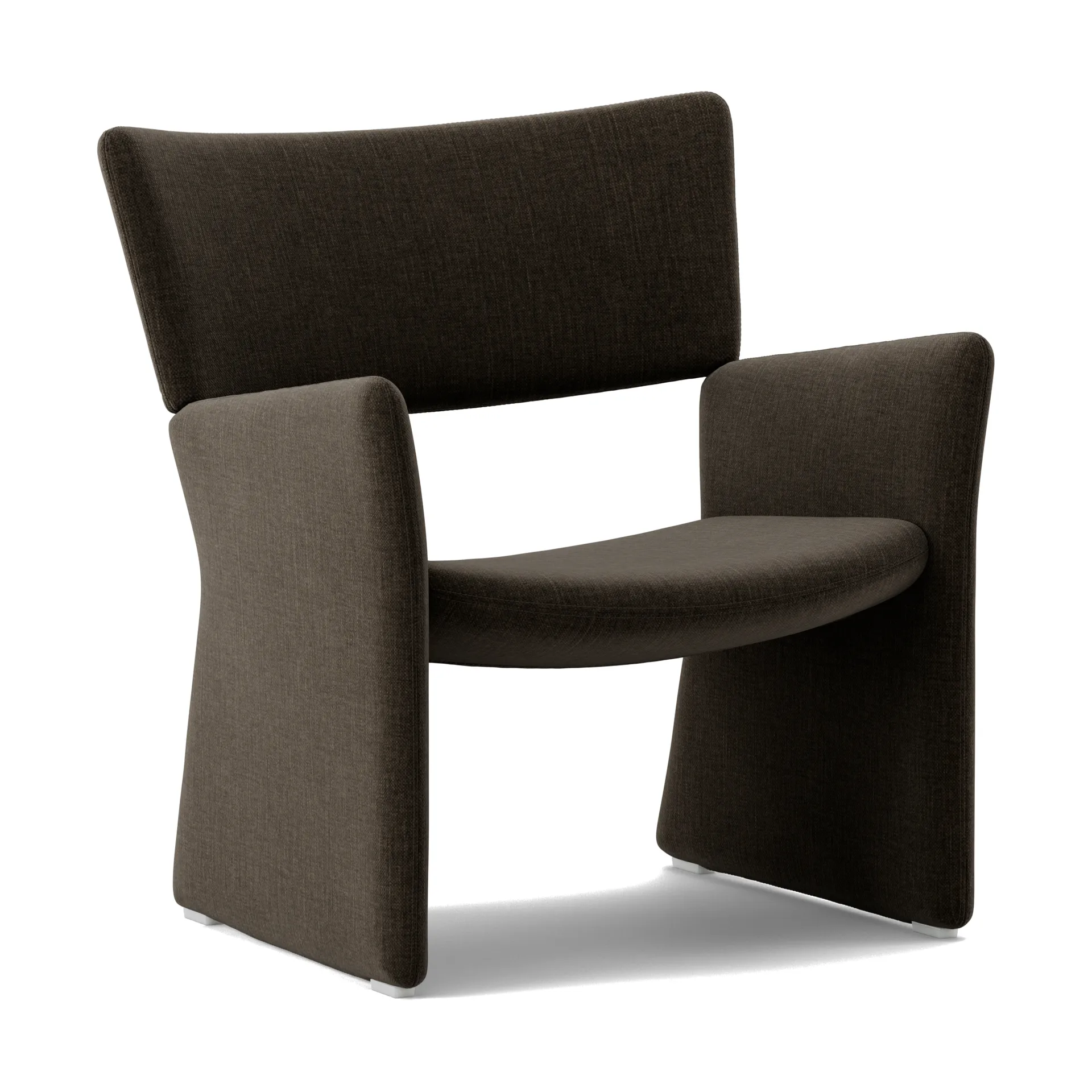 Poltrona Crown Easy Chair, Linara 90 Espresso Massproductions