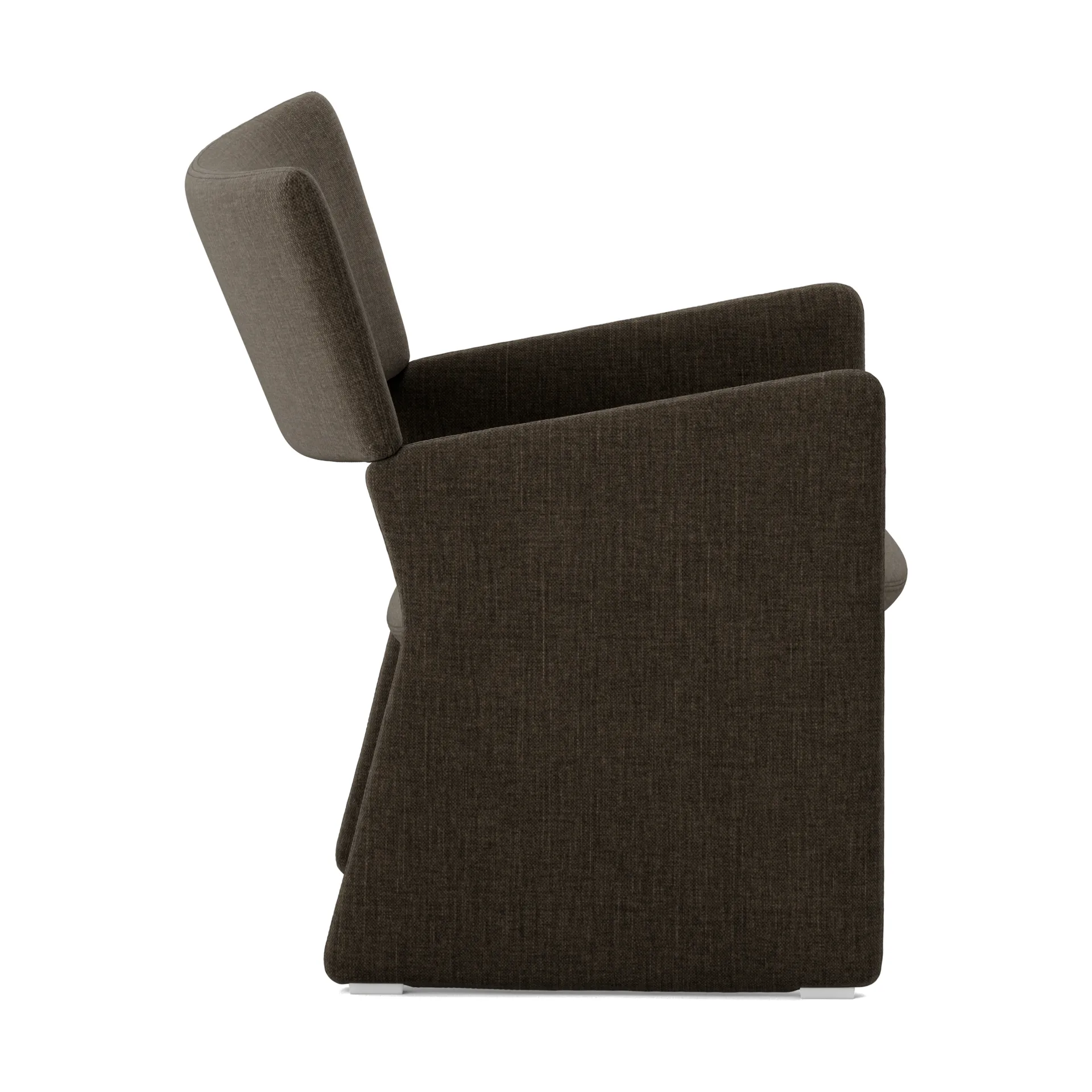 Poltrona Crown Easy Chair, Linara 90 Espresso Massproductions