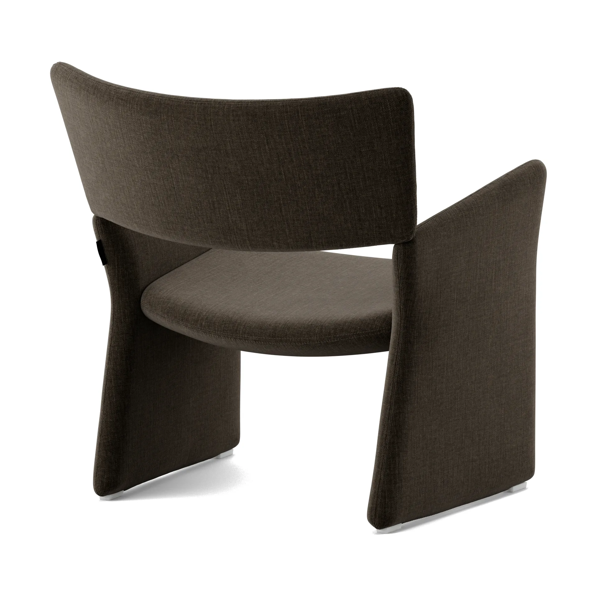 Poltrona Crown Easy Chair, Linara 90 Espresso Massproductions