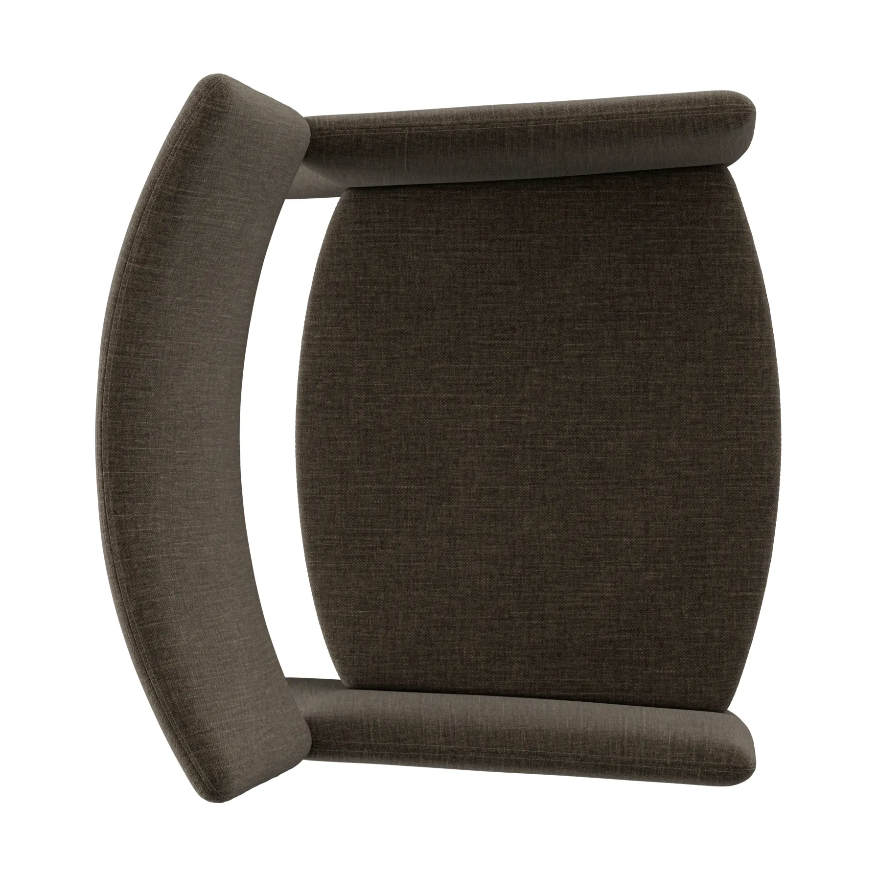 Poltrona Crown Easy Chair, Linara 90 Espresso Massproductions