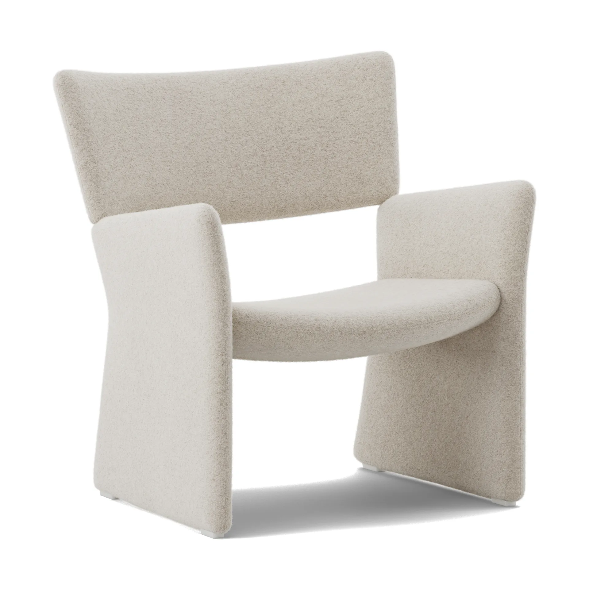 Poltrona Crown Easy Chair, Spiral 21 Chalk Massproductions