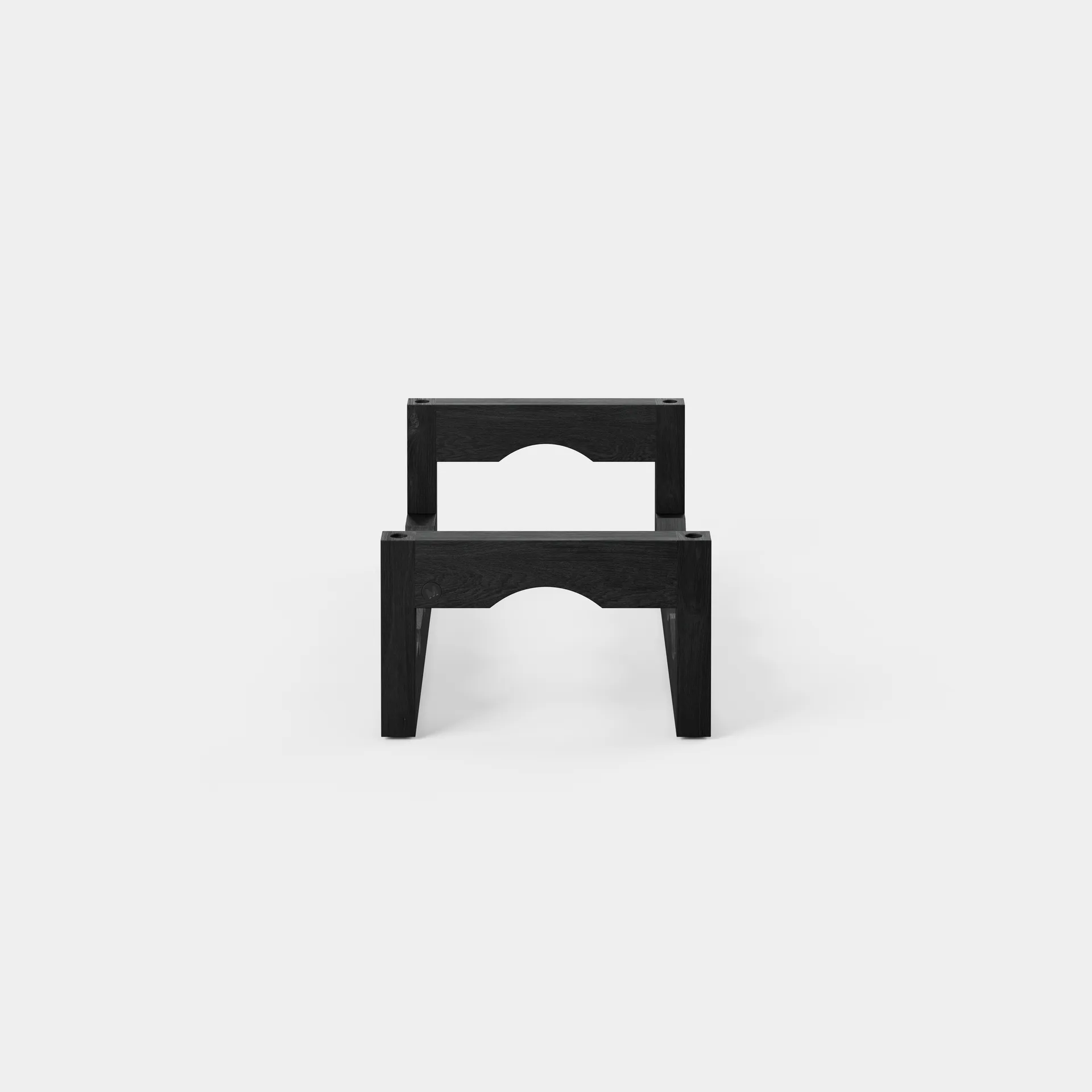 Portabottiglie impilabile Silo, Frassino tinto nero Massproductions