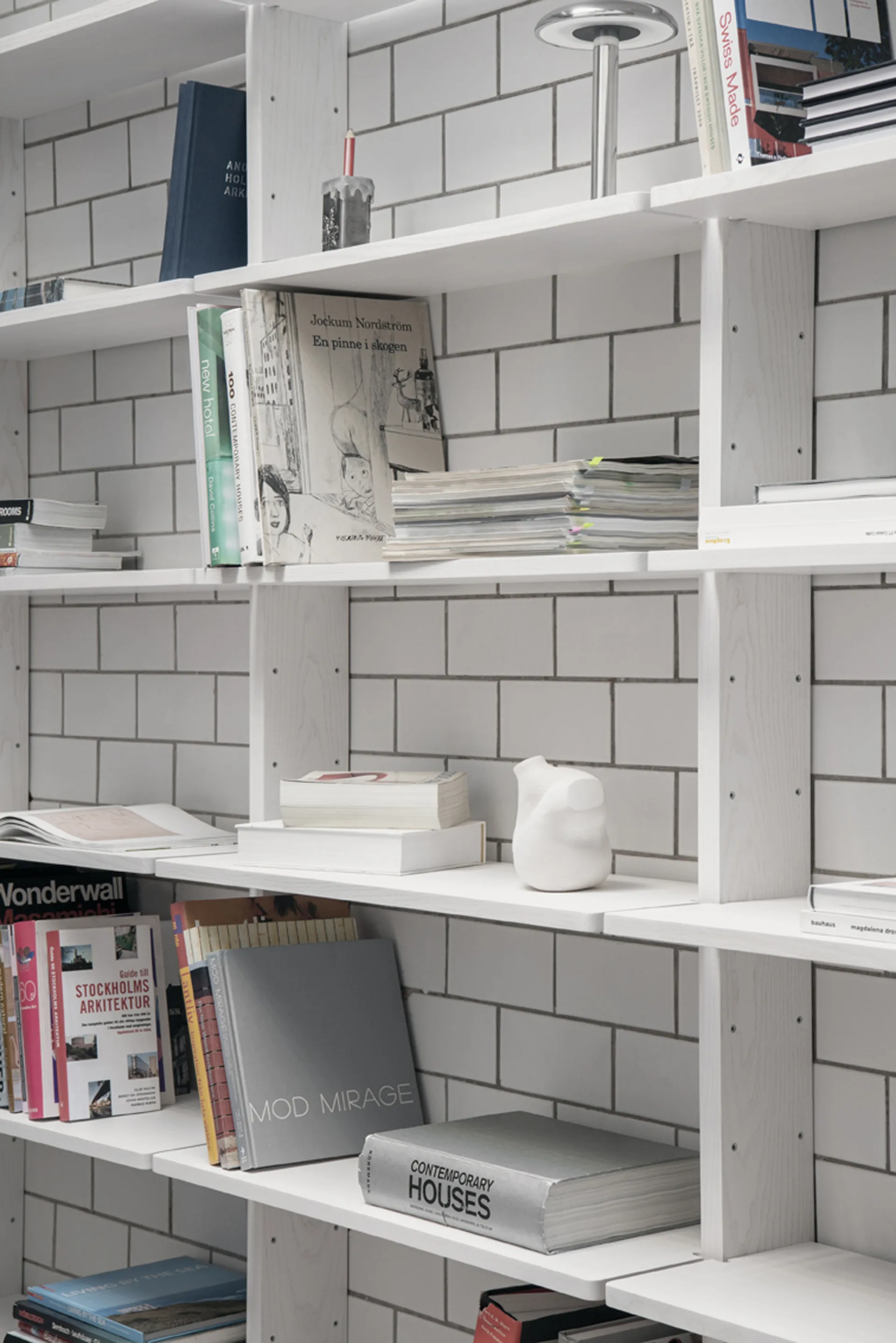 RIpiano Gridlock Shelf W800, Frassino tinto bianco Massproductions