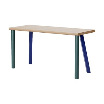 Scrivania Homework 140x60 cm - Faggio-blu/verde - Massproductions