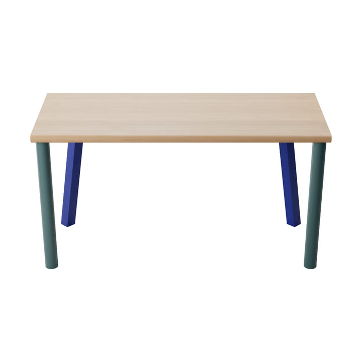 Scrivania Homework 140x60 cm - Faggio-blu/verde - Massproductions