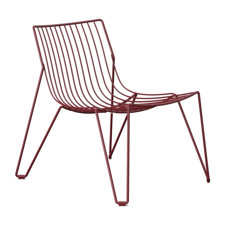 Sedia lounge Tio Easy Chair - Rosso vino - Massproductions