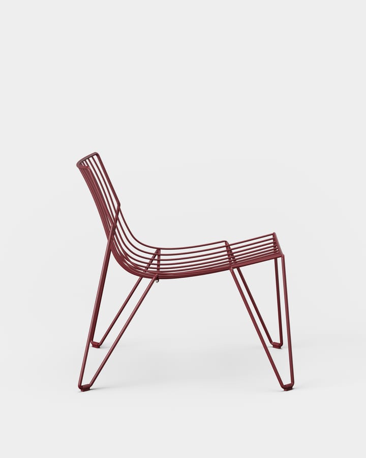 Sedia lounge Tio Easy Chair - Rosso vino - Massproductions