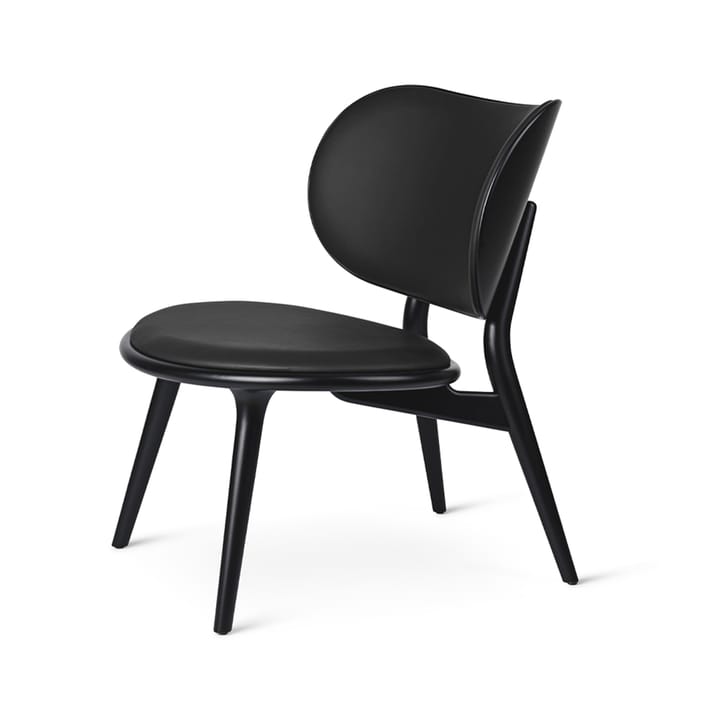 Sedia lounge The Lounge Chair - Nero, struttura in faggio tinto nero - Mater