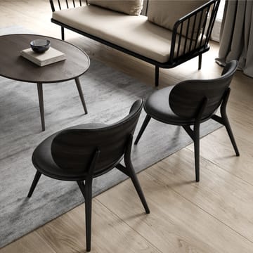 Sedia lounge The Lounge Chair - Nero, struttura in faggio tinto nero - Mater