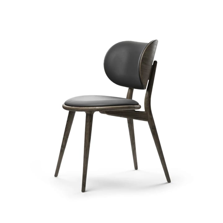 Sedia The Dining Chair - Nera, base in rovere grigio sirka - Mater