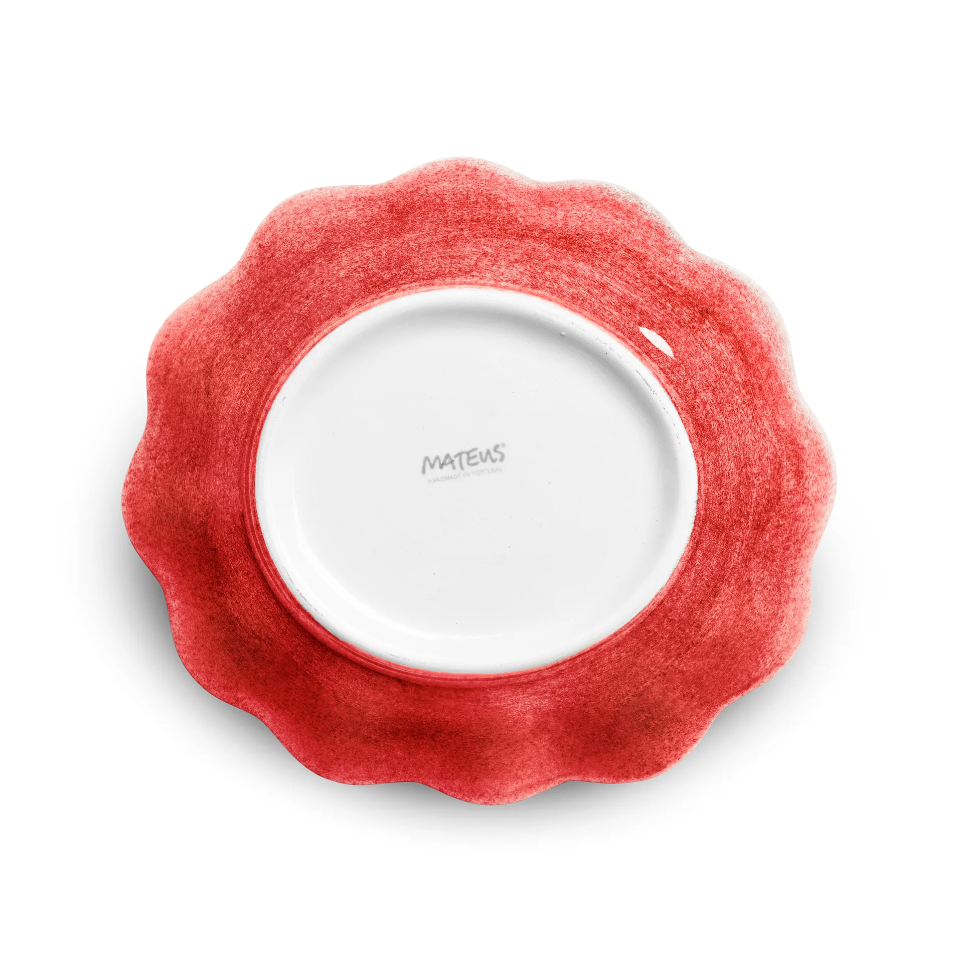 Ciotola Oyster 16x18 cm, Rosso Mateus