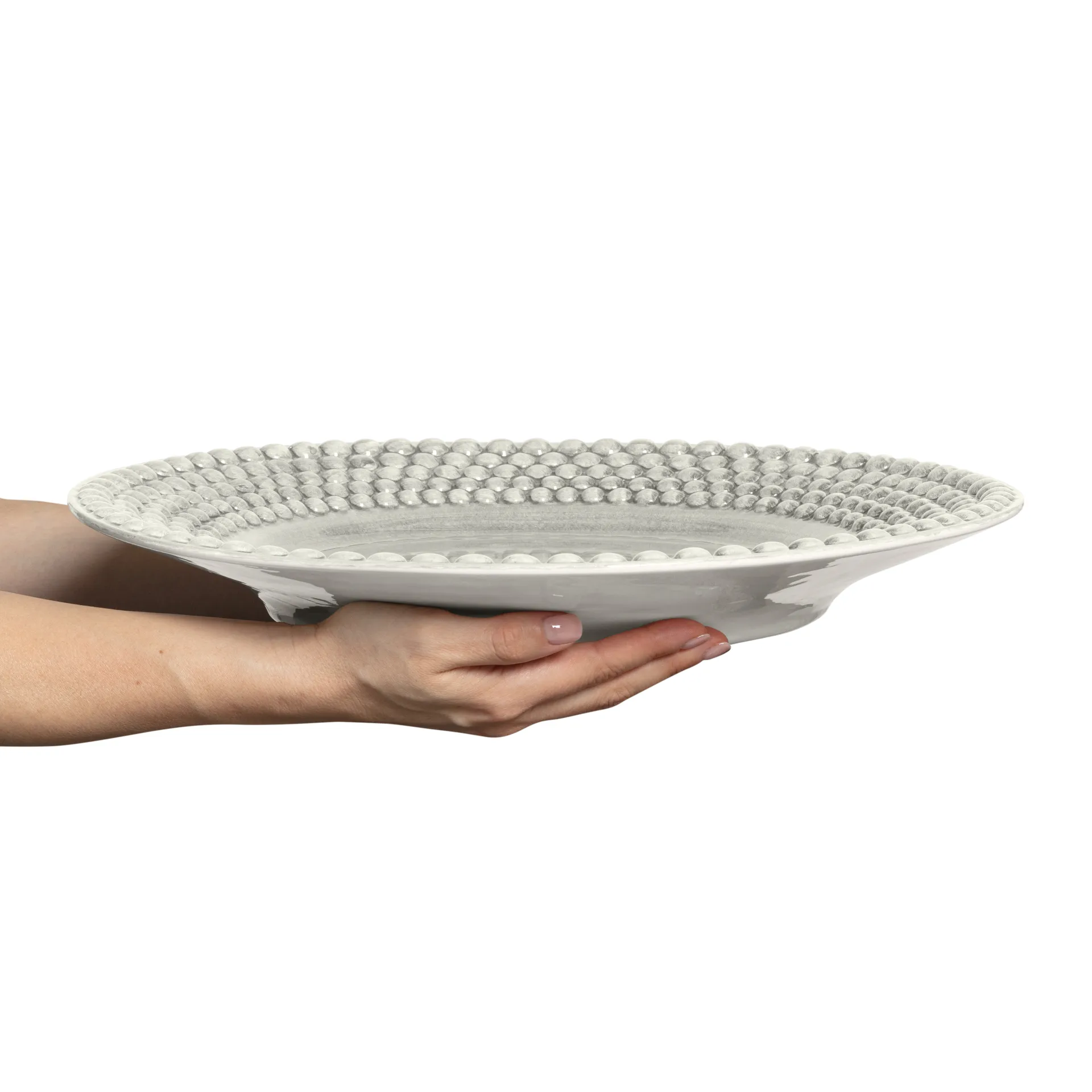 Piattino Bubbles 42 cm, Grigio Mateus