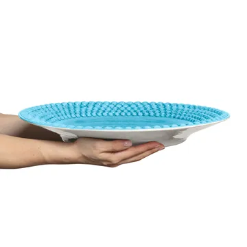 Piattino Bubbles 42 cm - turchese - Mateus