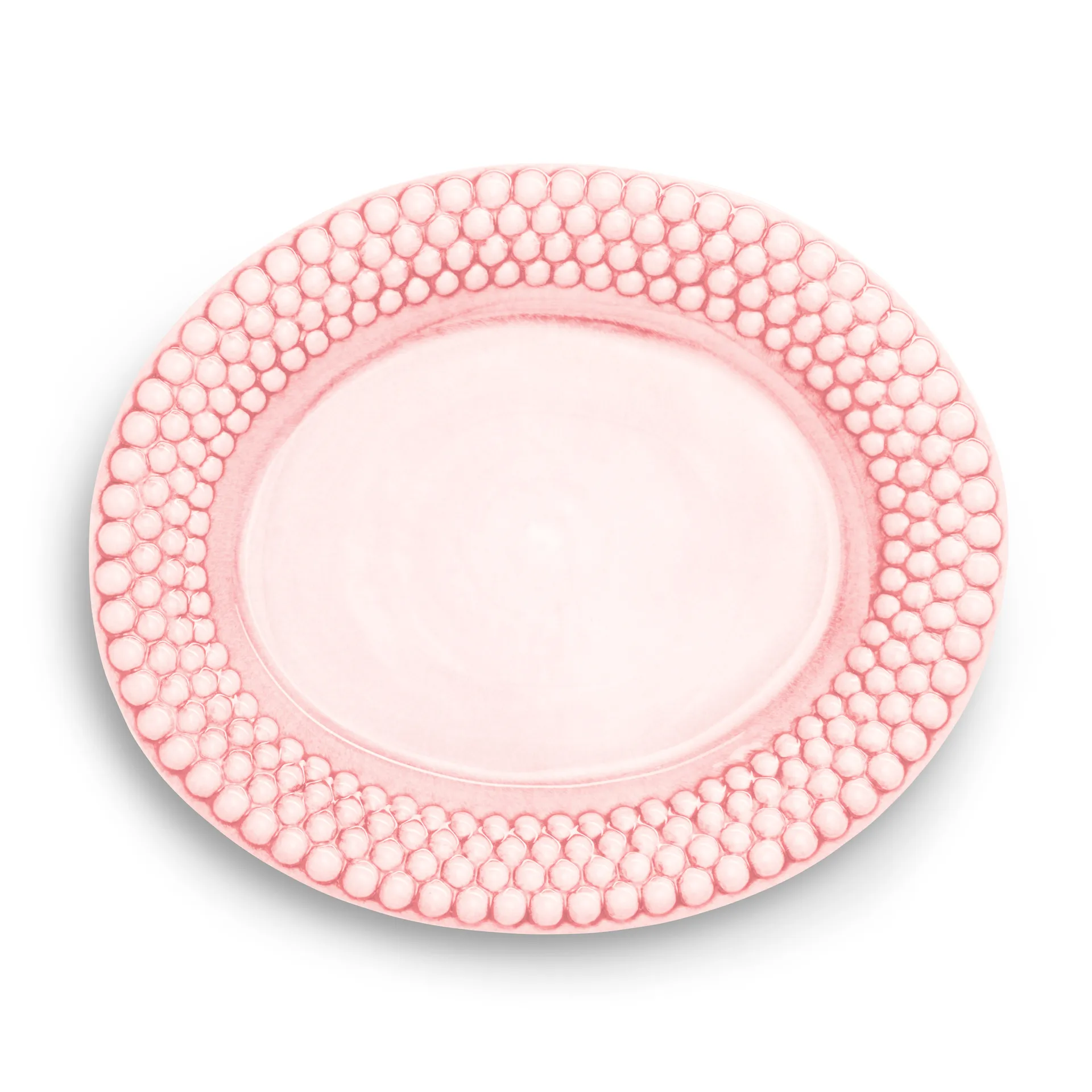 Piattino ovale Bubbles 35 cm, rosa chiaro Mateus