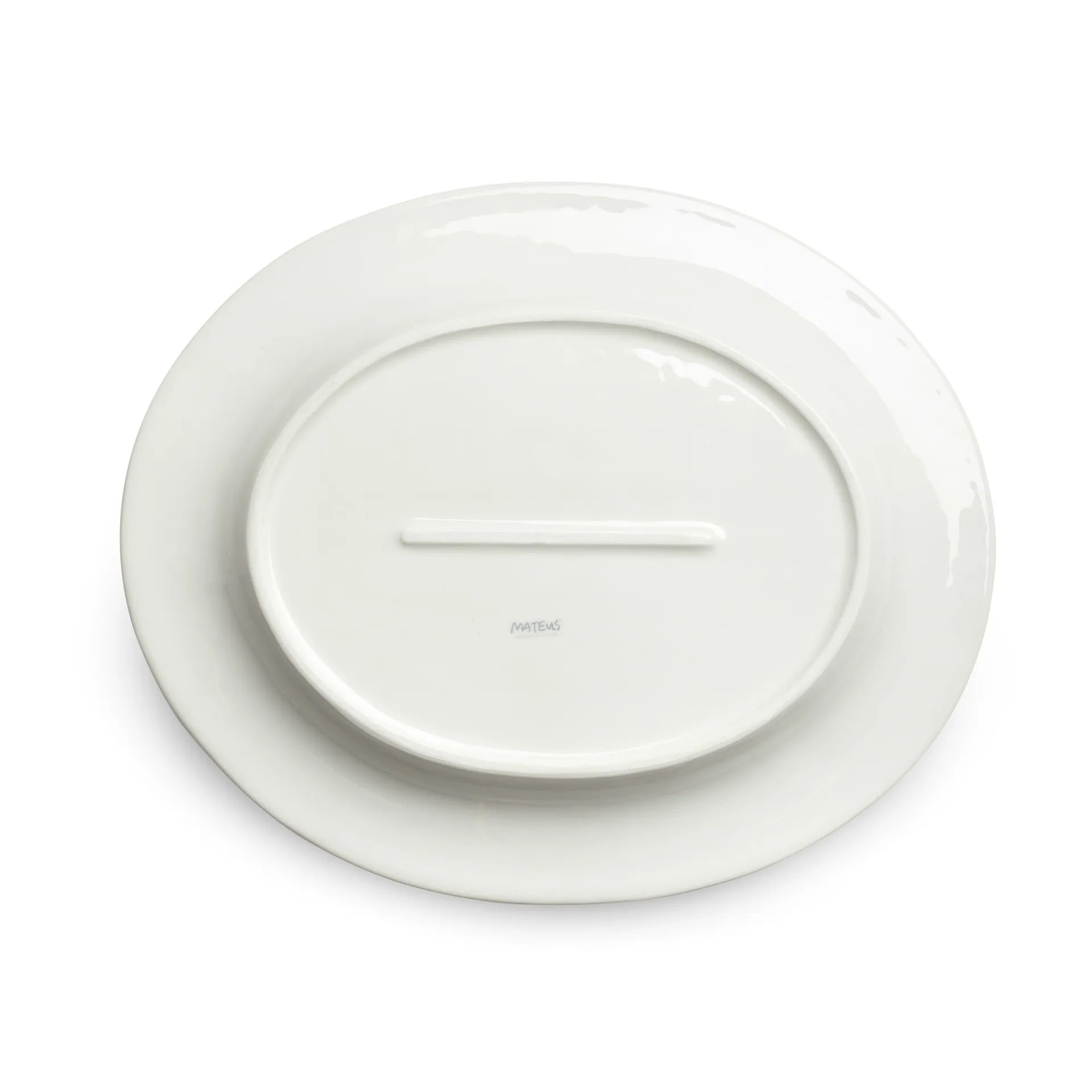 Piattino ovale Bubbles 35 cm, Sand Mateus