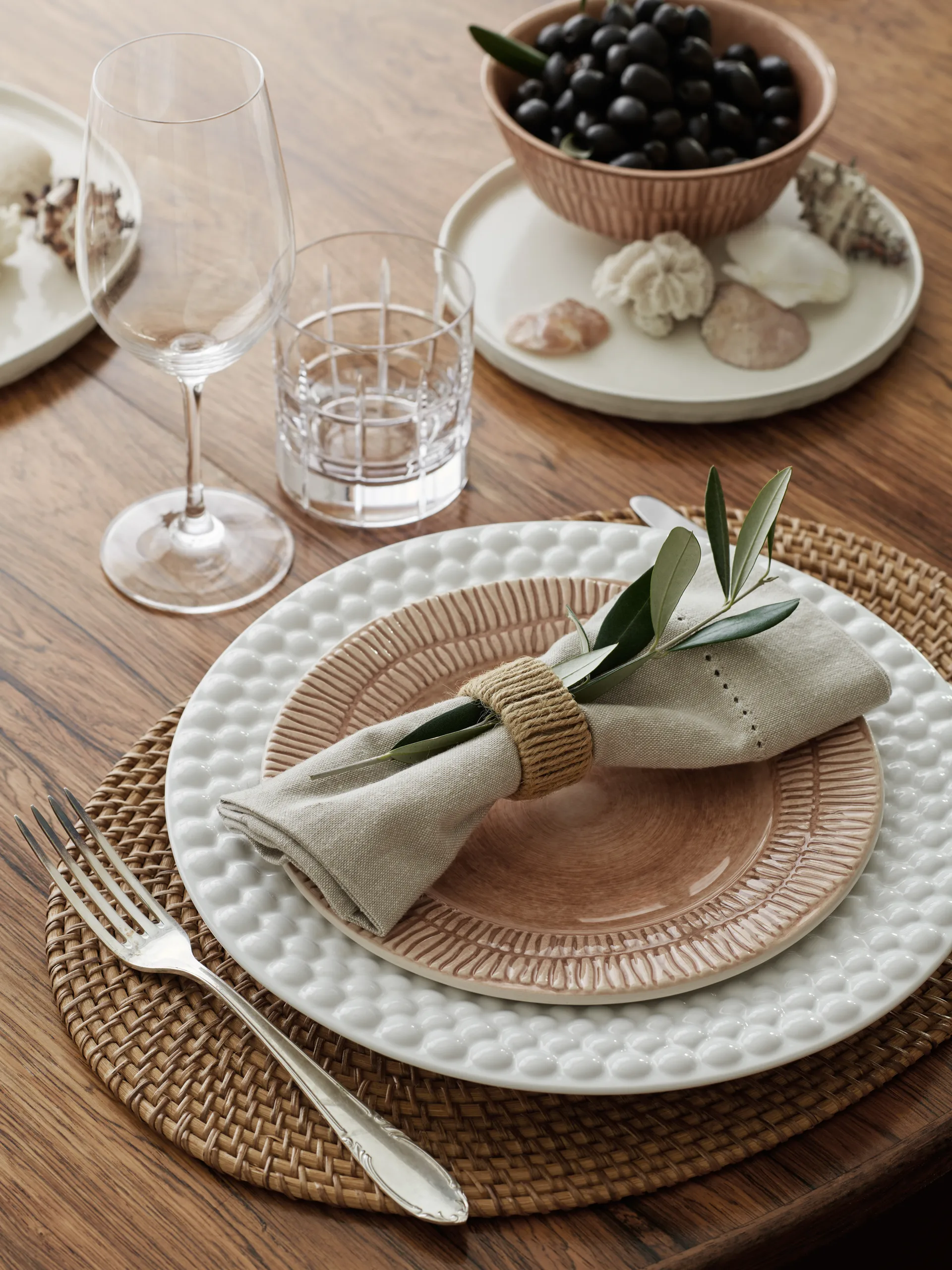 Piatto Bubbles 28 cm, Bianco Mateus