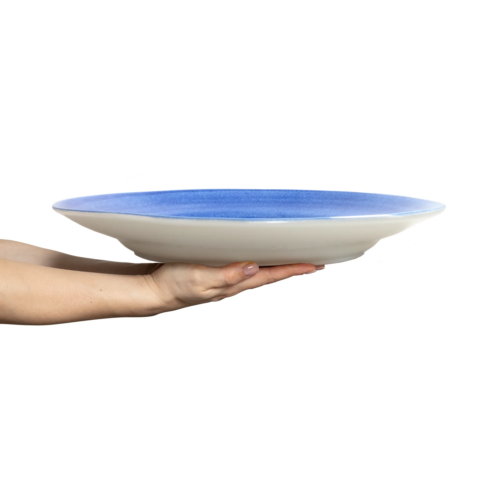 Piatto da portata Basic Ø41 cm, Azzurro  Mateus