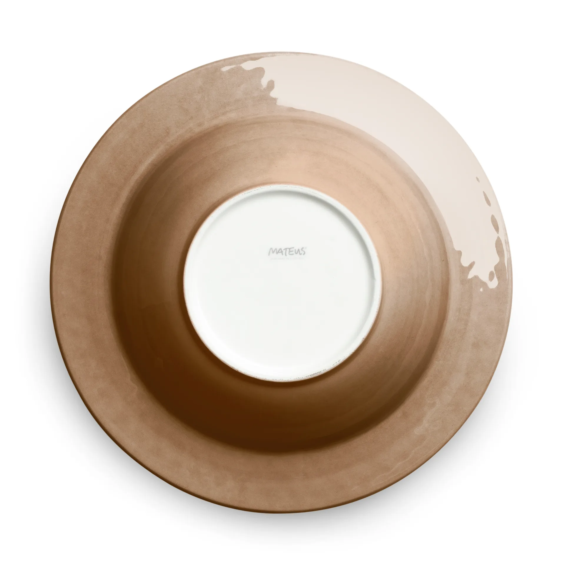 Piatto da zuppa Bubbles 25 cm, cinnamon Mateus