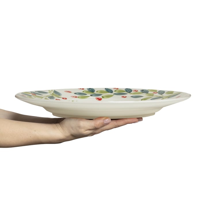 Piatto natalizio Basic, Ø 37,5 cm, Bianco, multicolore Mateus