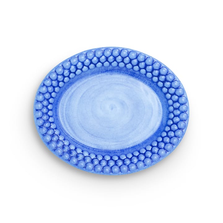 Piatto ovale Bubbles 20 cm - Azzurro - Mateus