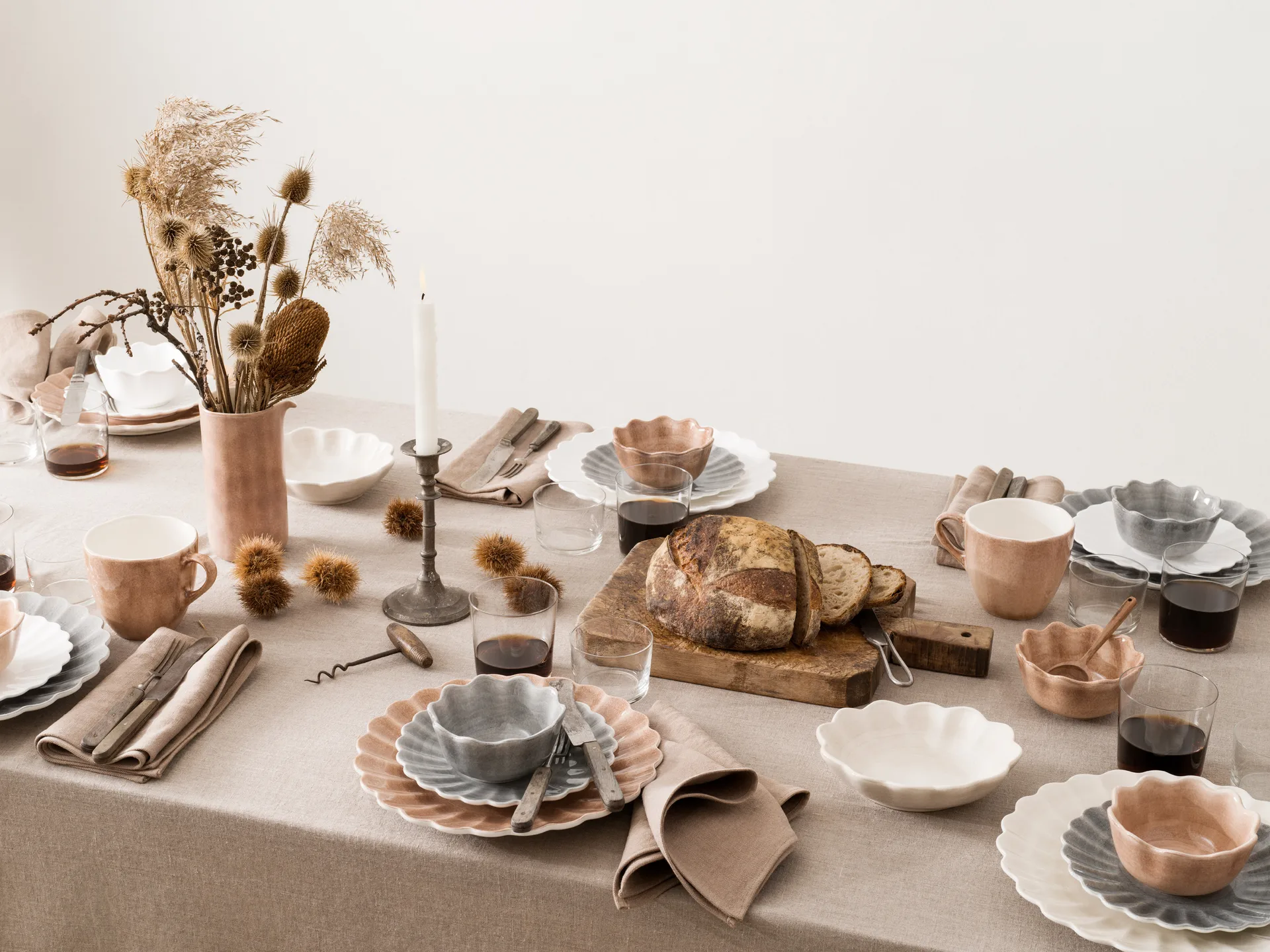 Piatto Oyster 20 cm, grigio Mateus