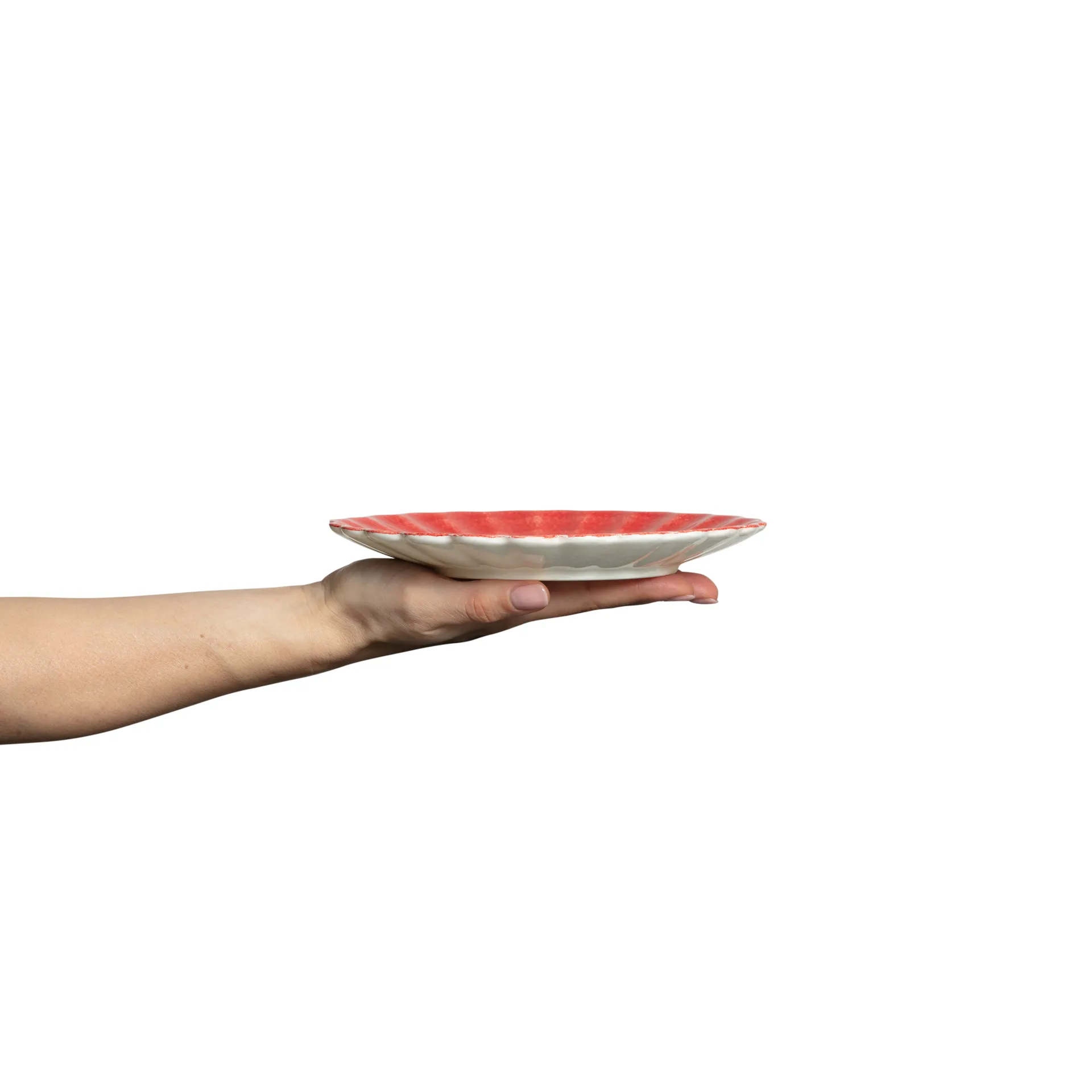 Piatto Oyster 20 cm, Rosso Mateus