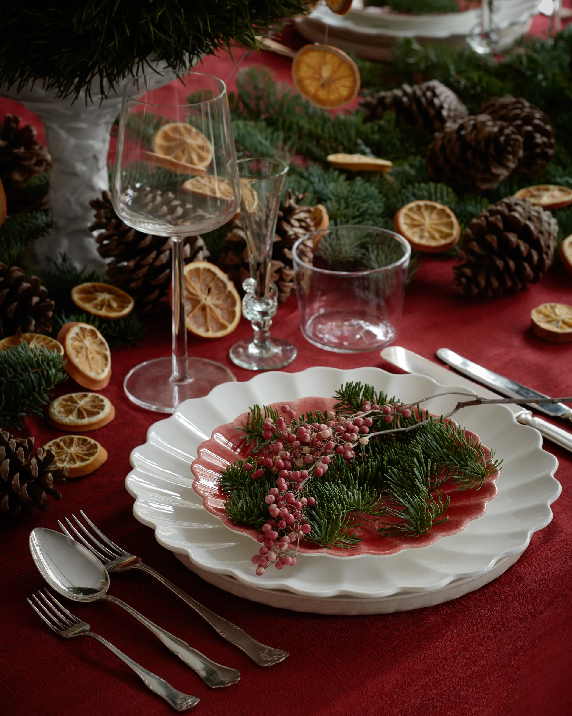 Piatto Oyster 20 cm, Rosso Mateus