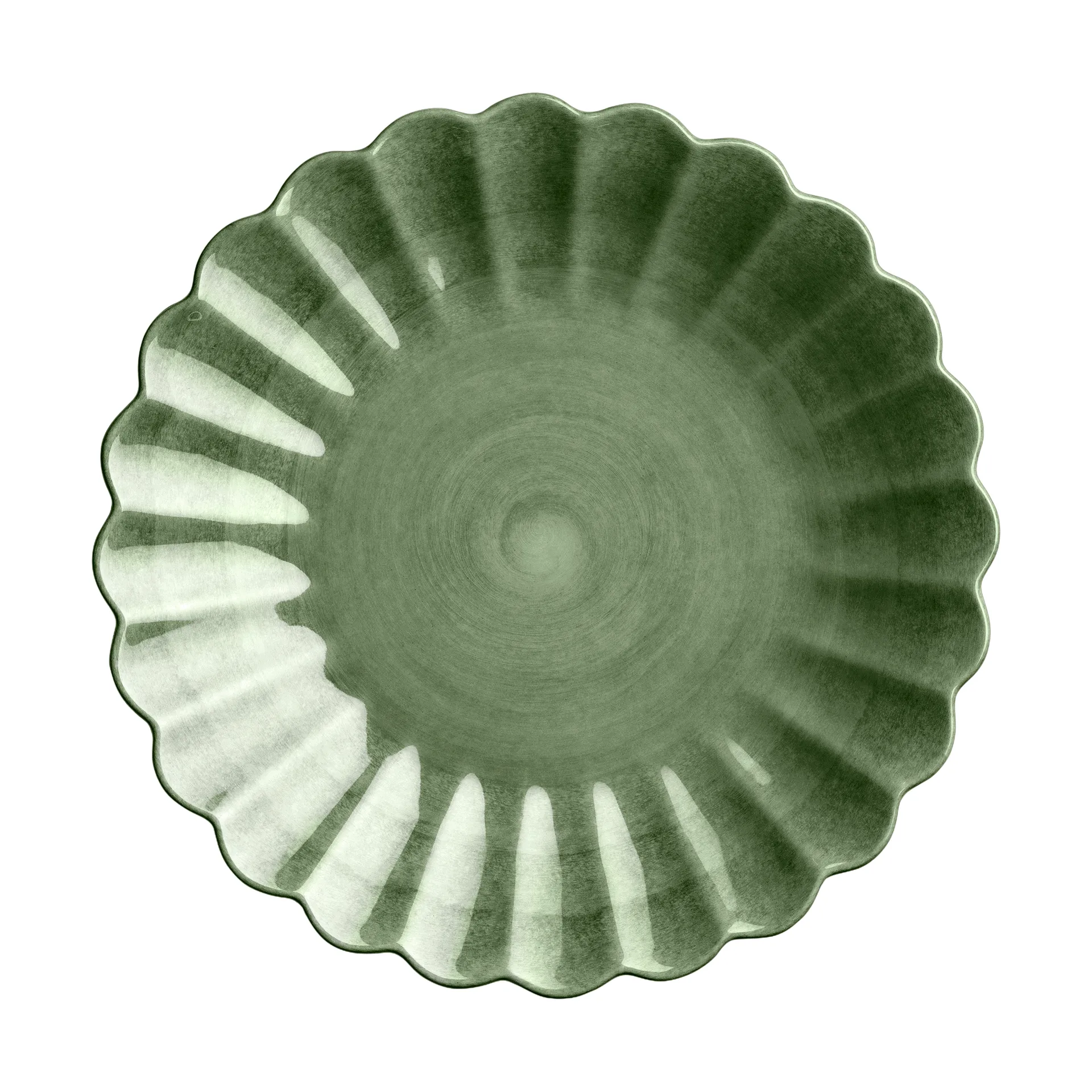 Piatto Oyster 20 cm, Verde foresta Mateus
