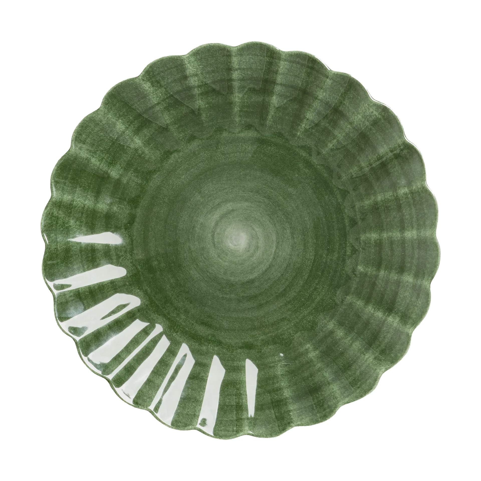 Piatto Oyster 28 cm, Verde foresta Mateus