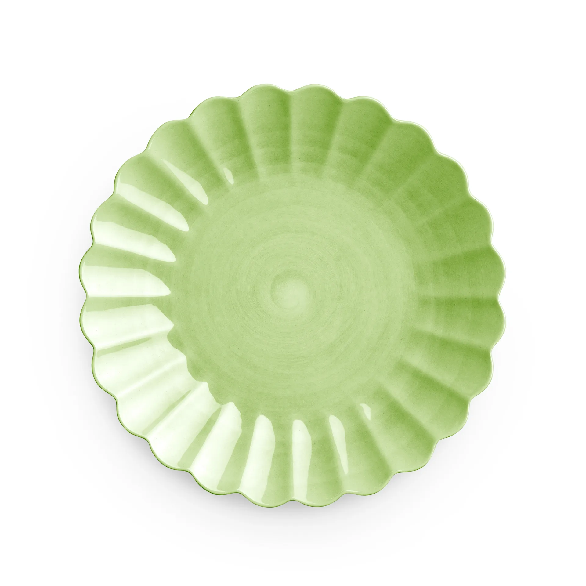 Piatto Oyster 28 cm, Verde Mateus