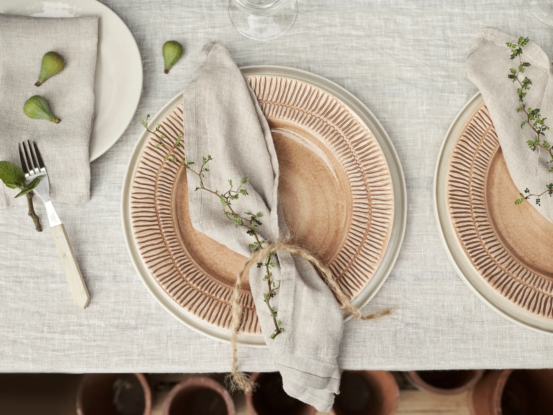 Piatto Stripes Ø 28 cm, cinnamon Mateus