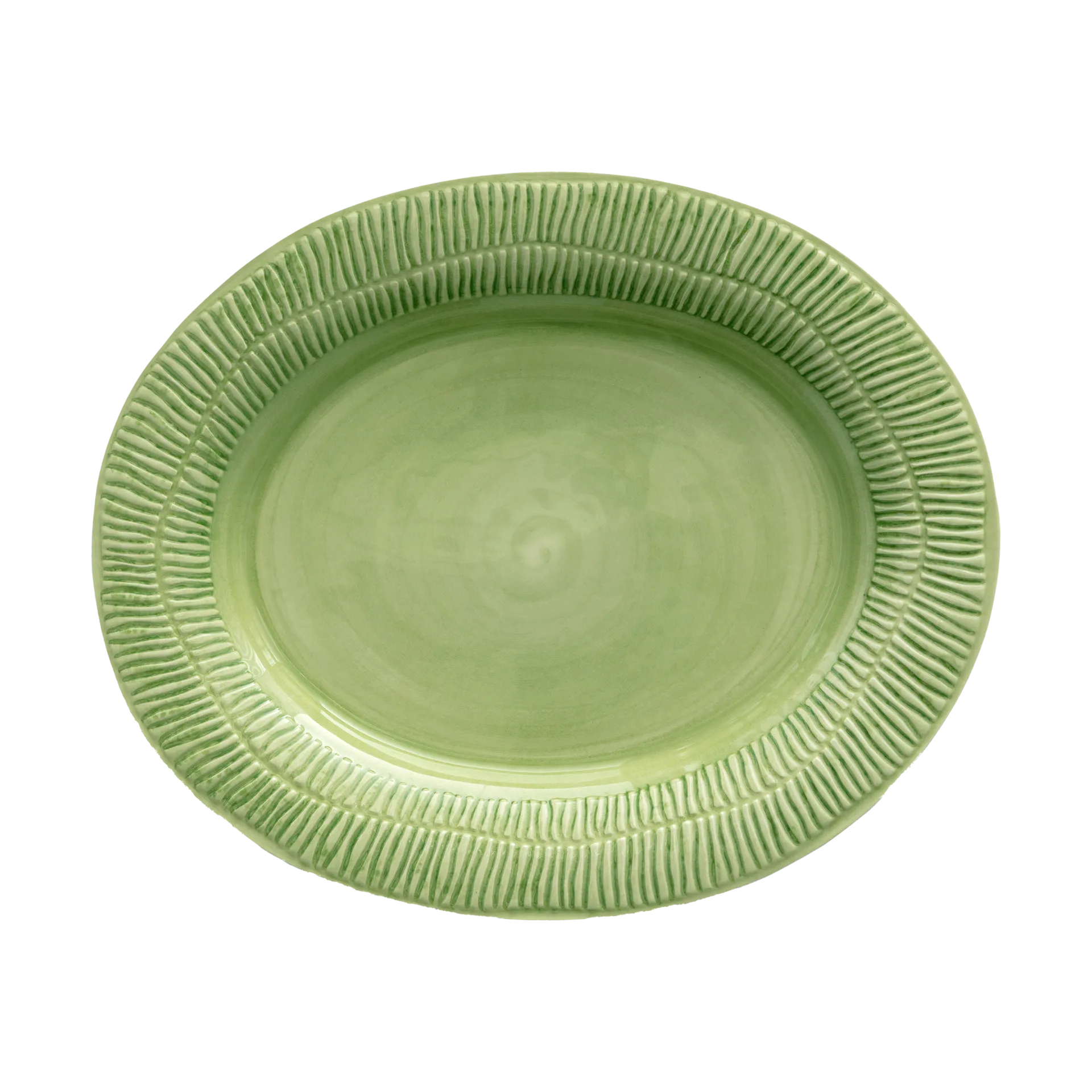 Piatto Stripes 30x35 cm, Verde Mateus
