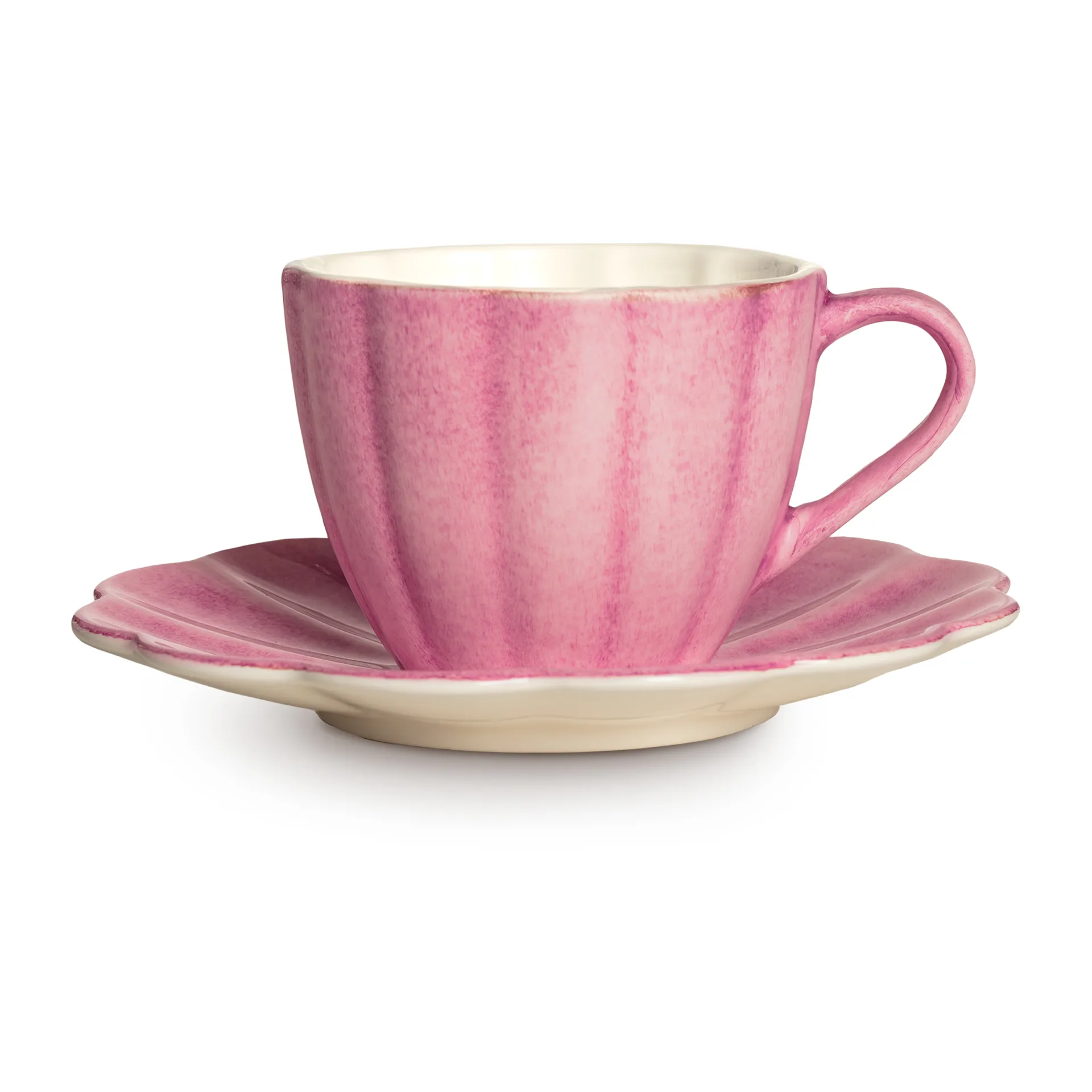 Tazza con piattino Oyster, 25 cl, Rosa Mateus