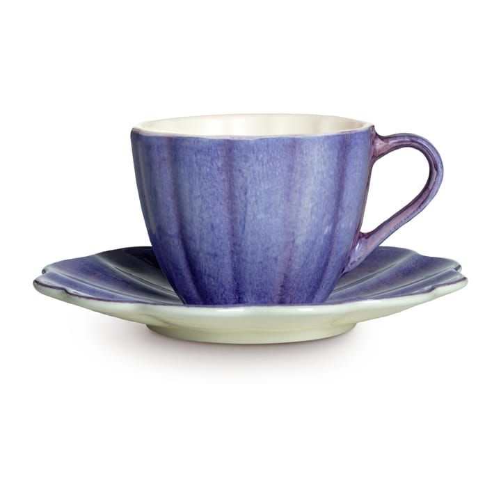 Tazza con piattino Oyster, 25 cl - Viola - Mateus