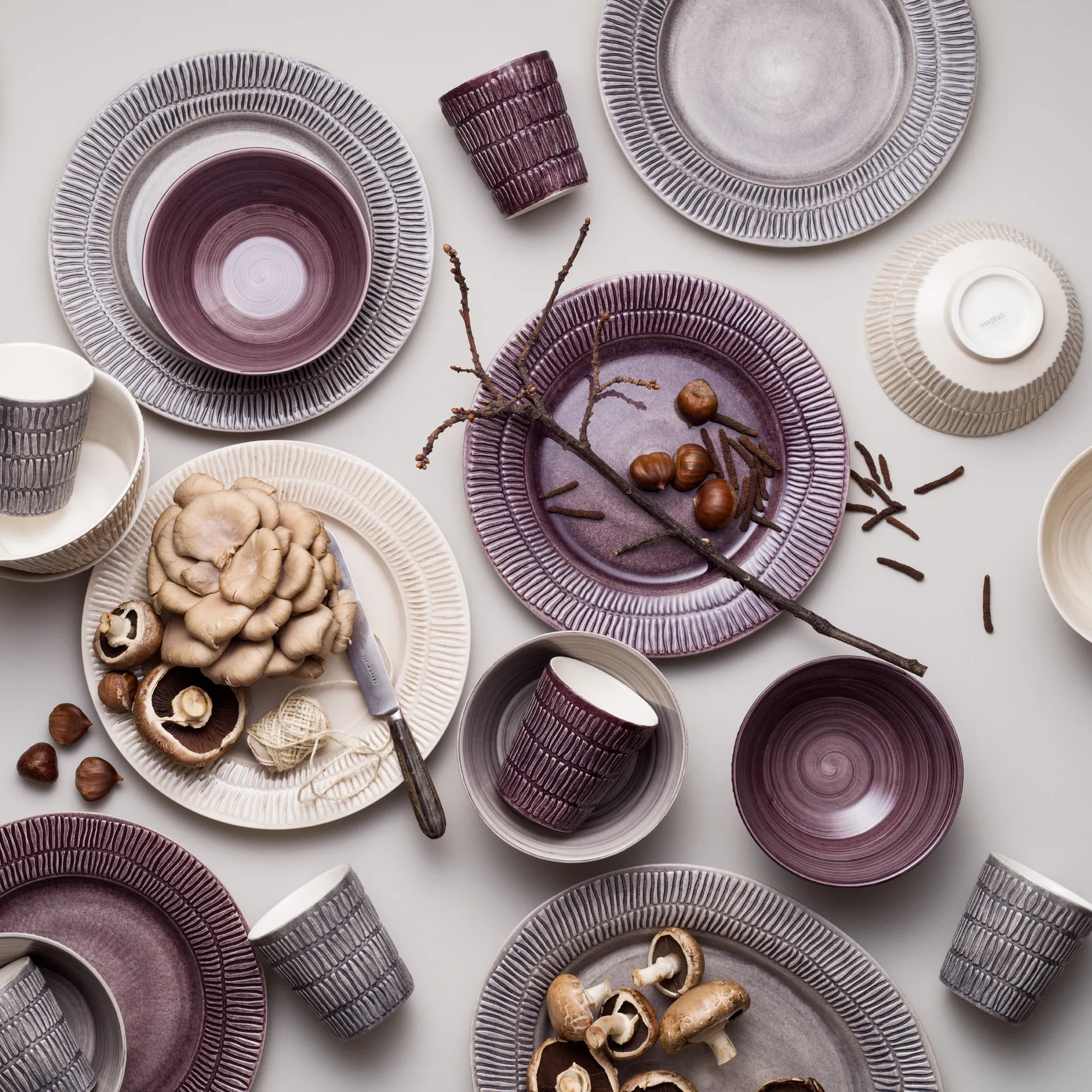 Tazza Stripes 30 cl, grigio Mateus