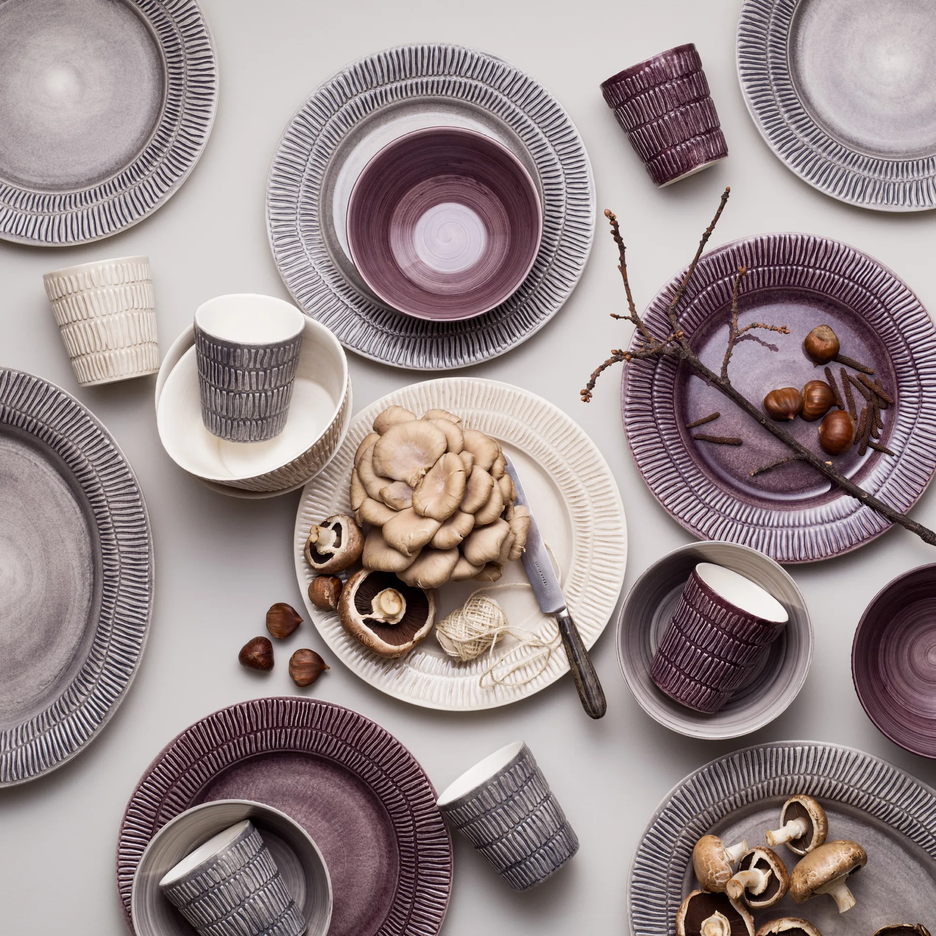 Tazza Stripes 30 cl, plum Mateus