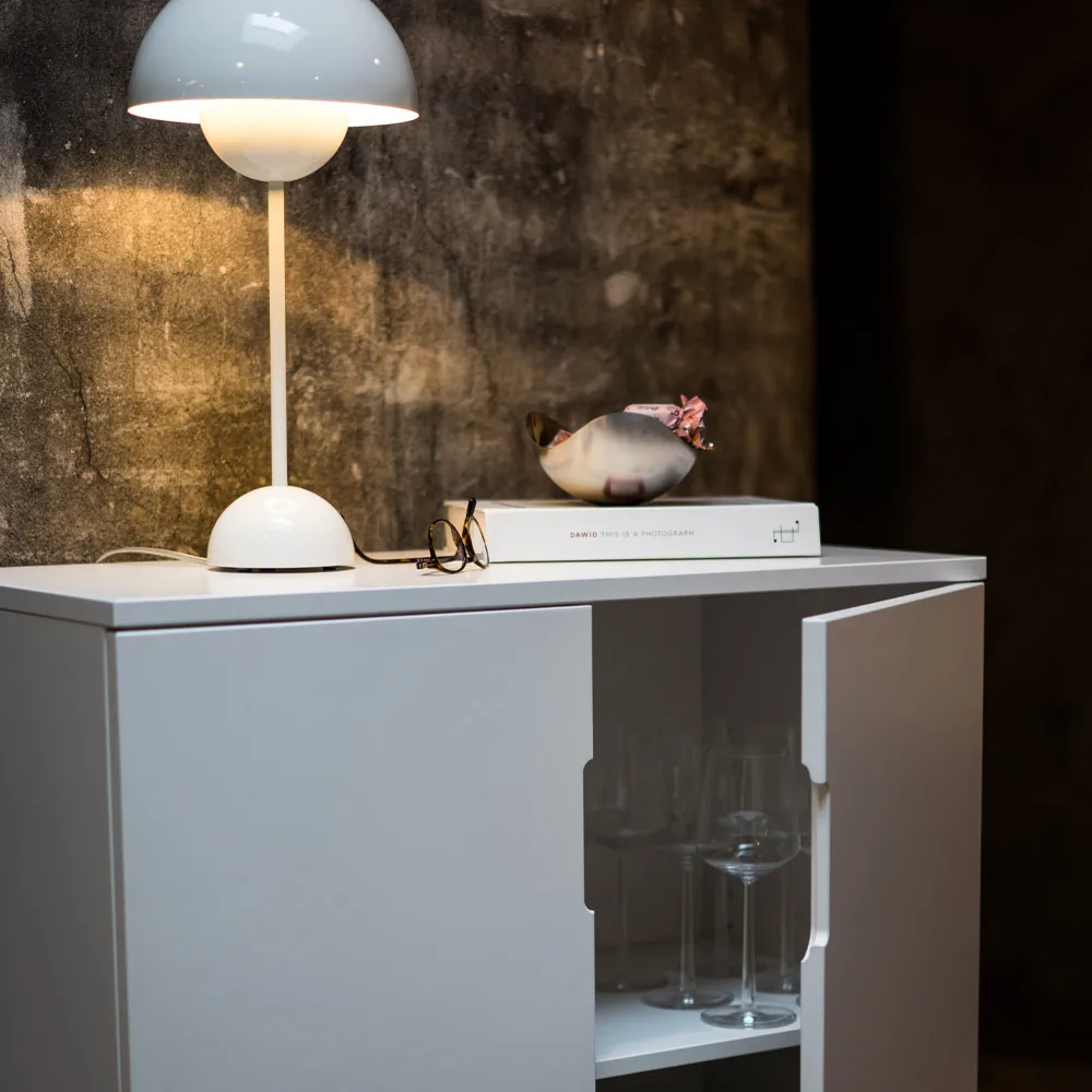 Armadio 120 cm Aoko , Verniciato bianco Mavis