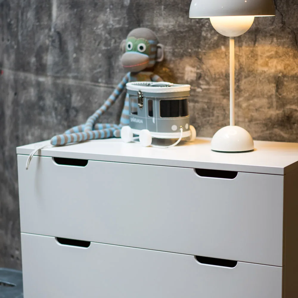 Comò 4 cassetti Aoko , Verniciato bianco Mavis