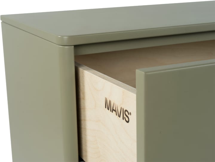 Comò 9 cassetti Deus , Grigio oliva Mavis