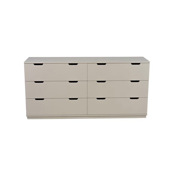 Comò doppio 6 cassetti Aoko  - Beige - Mavis