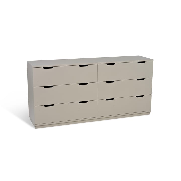 Comò doppio 6 cassetti Aoko , Beige Mavis