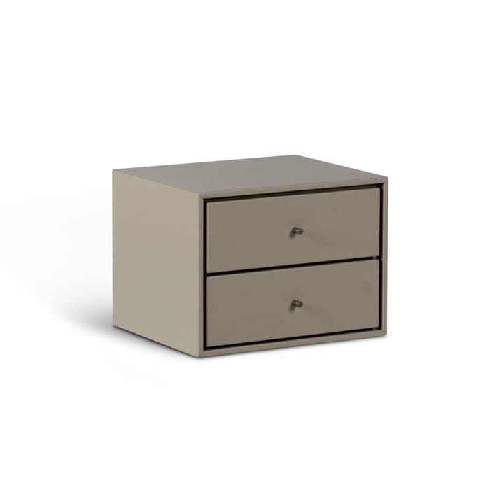 Comodino a muro Volt , Beige-acciaio inossidabile Mavis
