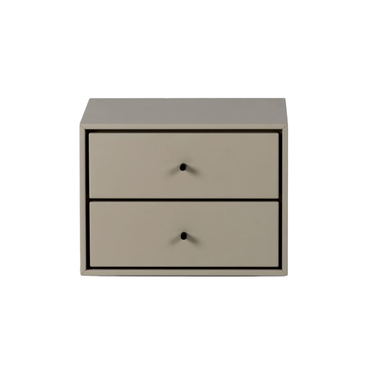 Comodino a muro Volt  - Beige-nero - Mavis