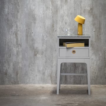 Comodino Höllviken gambe alte - rovere pigmentato bianco - Mavis