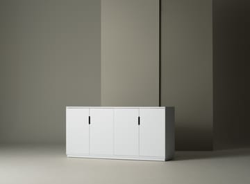 Credenza 77x160 cm Aoko  - lacca bianca - Mavis