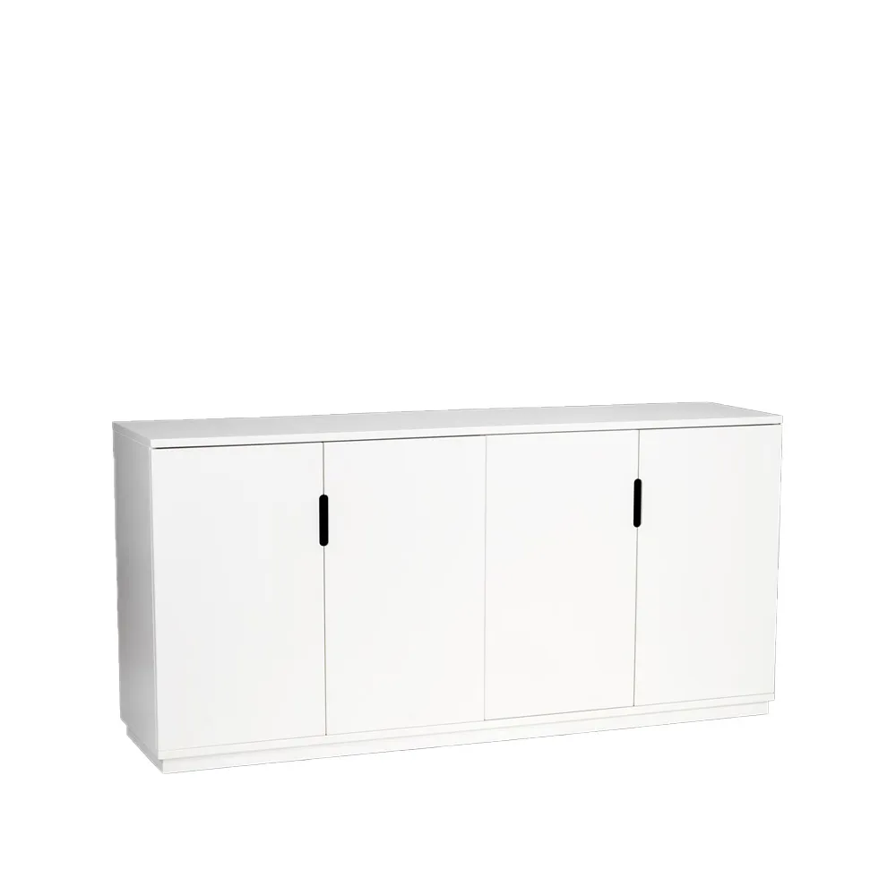 Credenza 77x160 cm Aoko , lacca bianca Mavis