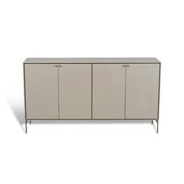 Credenza 80x148 cm Volt  - Beige-acciaio inossidabile - Mavis